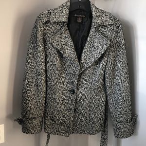 Black and white jacket